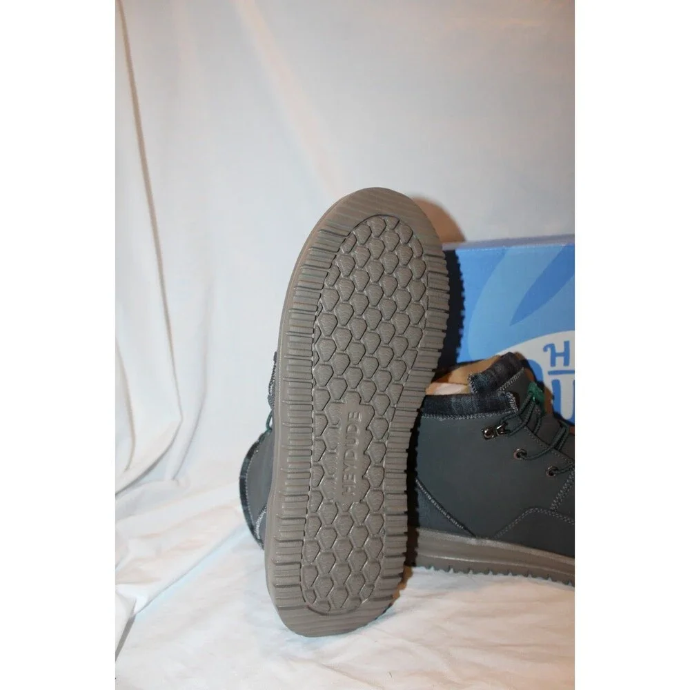Hey Dude Men's Bradley Classic Chukka Style Boots Size 15 Shoes Charcoal Gray